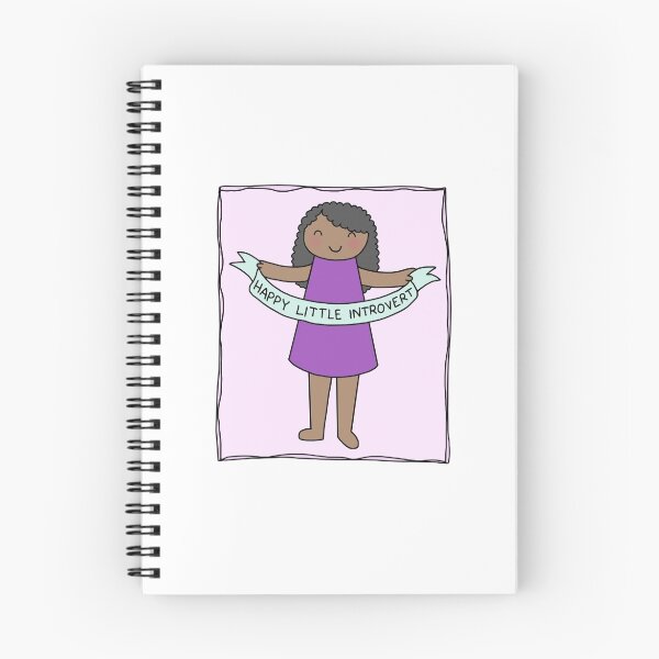 Item preview, Happy Little Introvert Girl #1 designed and sold by Introvert Doodles.
