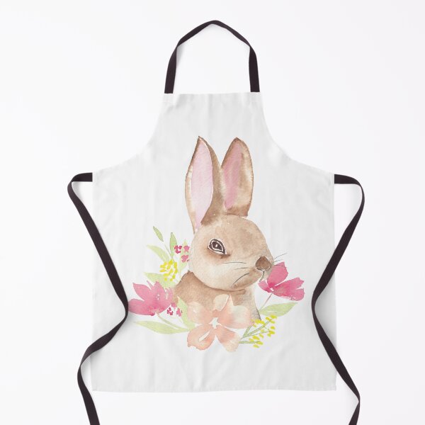 Item preview, Bunny rabbit with watercolour florals - Easter designed and sold by Ashleigh Fish.