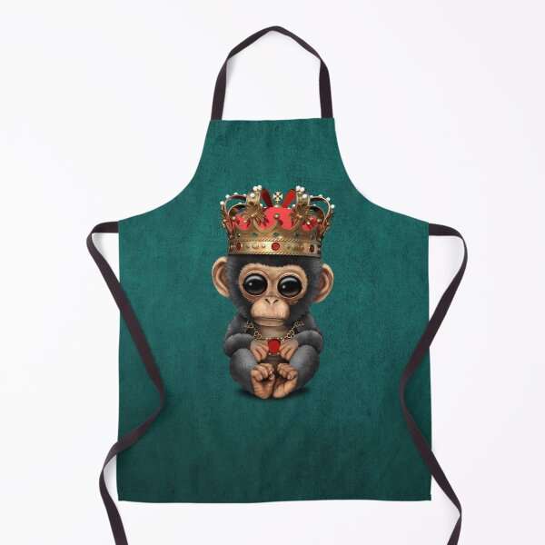 Item preview, Royal Chimp Wearing Crown Blue designed and sold by JeffBartels.