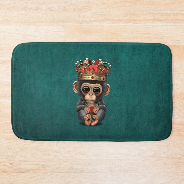 Item preview, Royal Chimp Wearing Crown Blue designed and sold by JeffBartels.