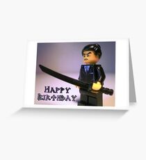 Happy Birthday Greeting Card Japanese Yakuza GokudĹŤ Gangster Custom Minifig Greeting Card