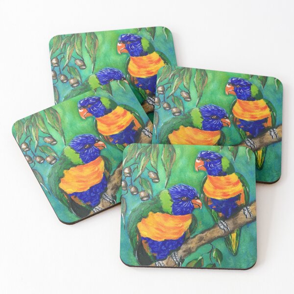 Item preview, Colourful Rosella Lorikeets designed and sold by pohlma.