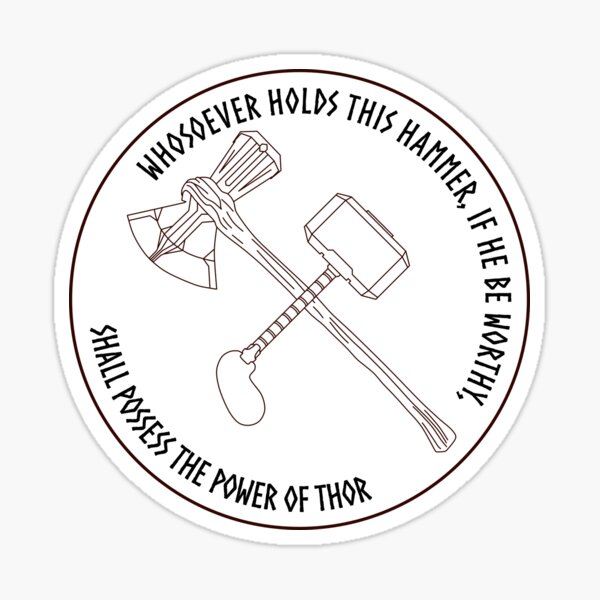 The Power of Thor Sticker