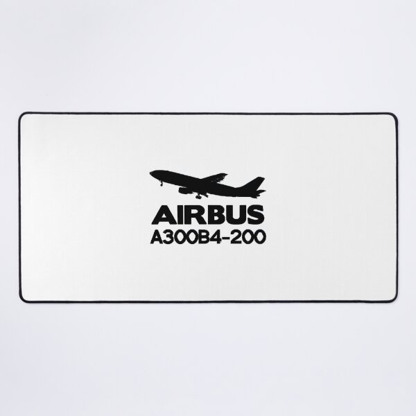 Item preview, Airbus A300B4-200 Silhouette Print (Black)  designed and sold by sy17784.