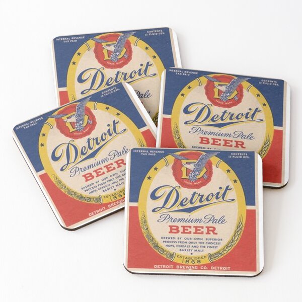 Item preview, Detroit Premium Pale Beer designed and sold by uniquenostalgia.