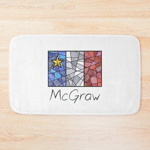 Item preview, Acadian Flag pastel mosaic McGraw - Drapeau acadien mosaïque pastel vitrail McGraw designed and sold by ColoursOfFrance.