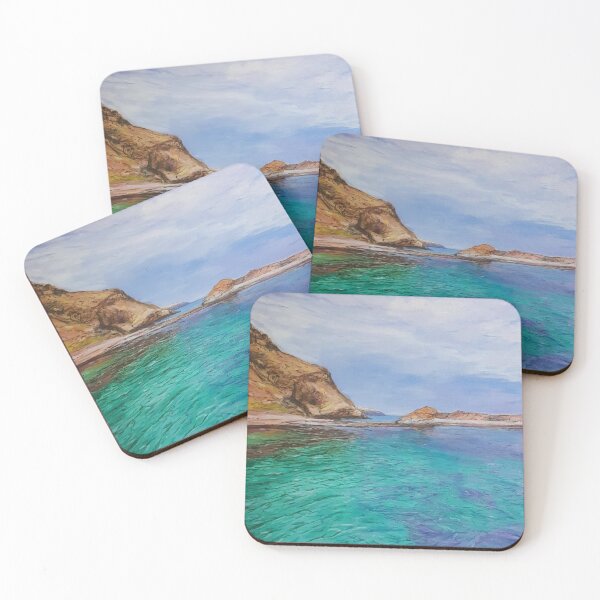Item preview, View from Second Valley Jetty in oil designed and sold by ChristineDavisArt.