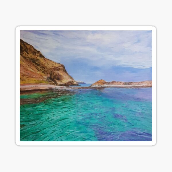 View from Second Valley Jetty in oil Sticker