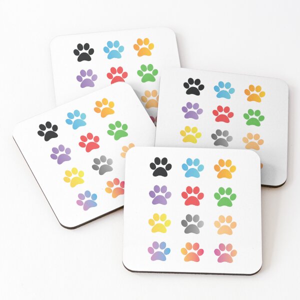 Item preview, Colorful Paw Prints designed and sold by EvolvClothing.