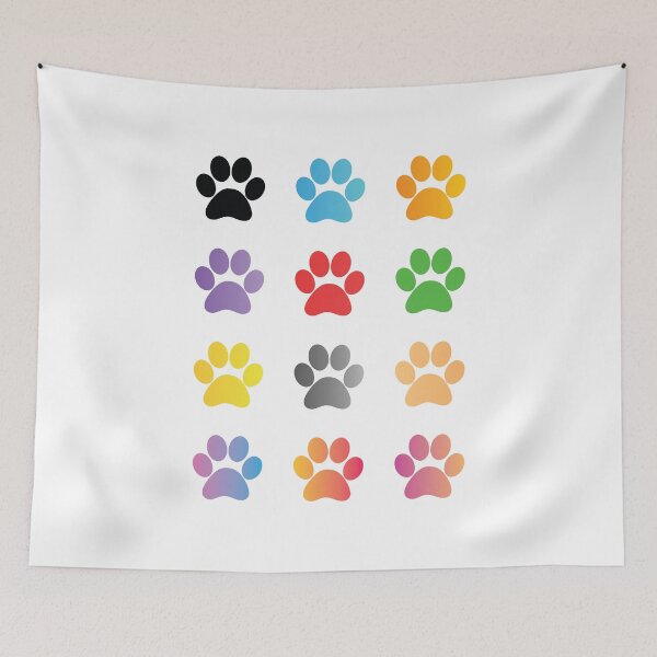 Item preview, Colorful Paw Prints designed and sold by EvolvClothing.