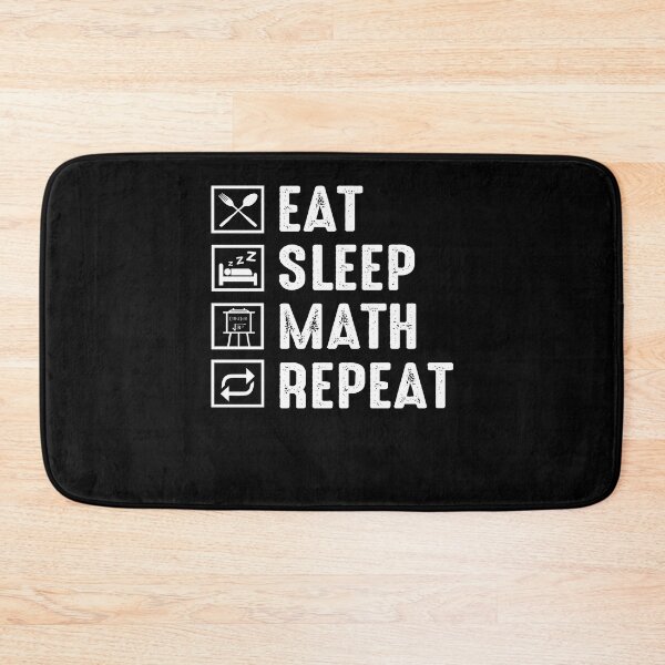 Item preview, Eat sleep math repeat funny teacher designed and sold by margeretelser.