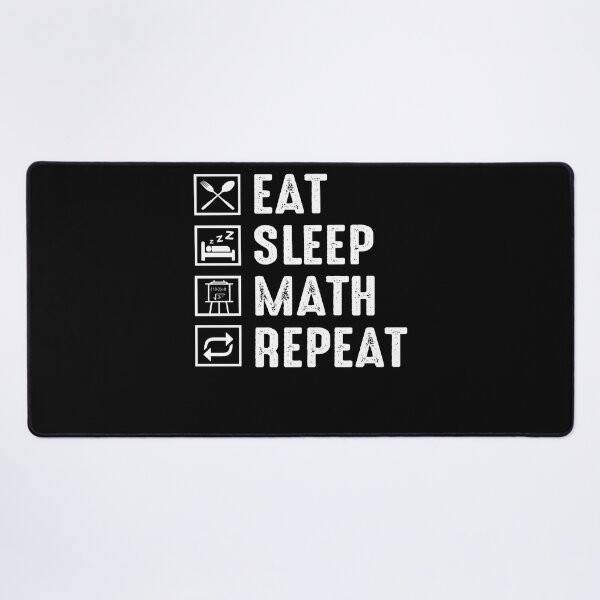 Item preview, Eat sleep math repeat funny teacher designed and sold by margeretelser.