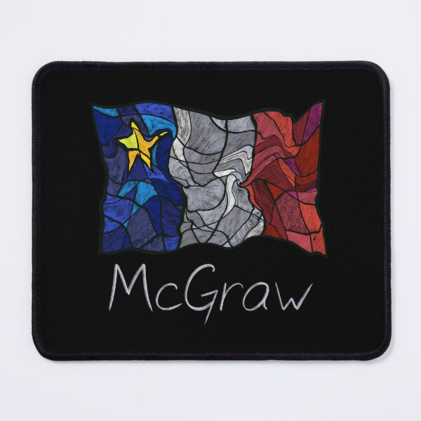 Item preview, Acadian Flag pastel liquid mosaic McGraw  - Drapeau acadien mosaïque liquide pastel vitrail McGraw designed and sold by ColoursOfFrance.
