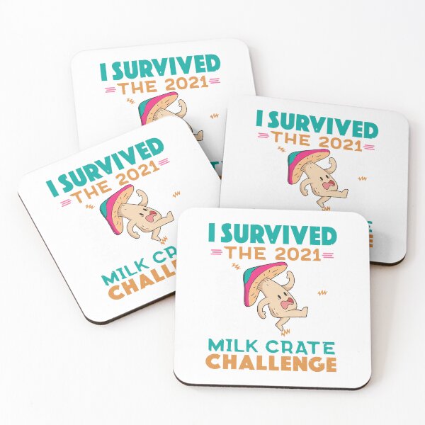 Item preview, I survived The Milk Crate Challenge Mushroom  designed and sold by hinh66848.