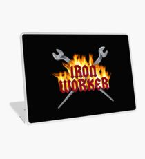 Iron Worker Flaming Spud Wrenches Laptop Skin