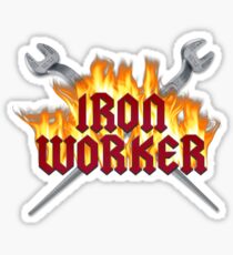 Iron Worker Flaming Spud Wrenches Sticker