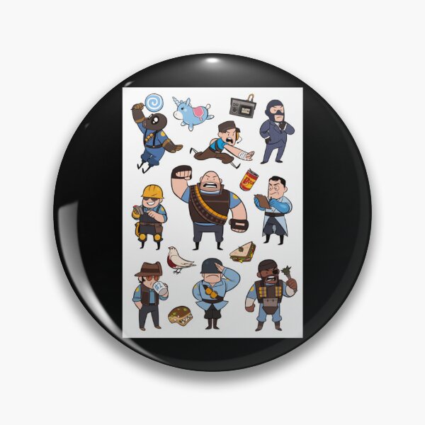 Aperçu de l'œuvre Team Fortress 2 Blu Toutes les classes T-shirt classique créée et vendue par ethenfran6.