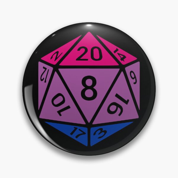 Item preview, Bisexual D20 Dice Roll designed and sold by Pridish.