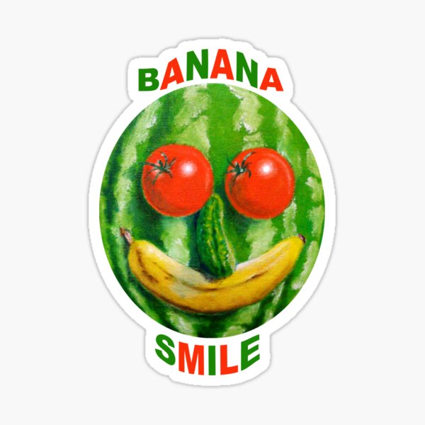 Banana Smile Sticker