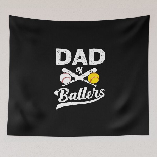 Item preview, Dad of Ballers Dad of Baseball And Softball Player For Dad  designed and sold by Humber19912.
