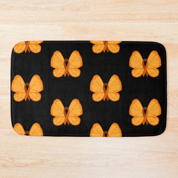 Item preview, Orange butterfly awareness ribbon  designed and sold by Tanuja  Sharma.