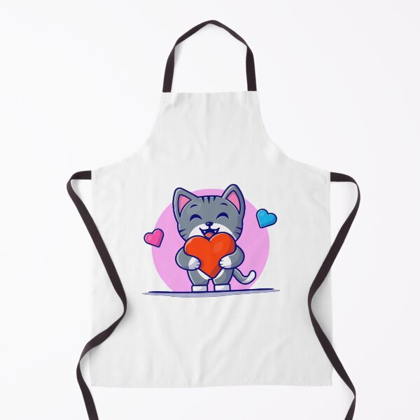 Item preview, Cute Cat Holding Heart Cartoon Vector Icon Illustration designed and sold by hinh66848.