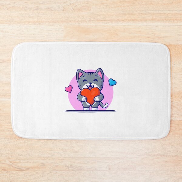 Item preview, Cute Cat Holding Heart Cartoon Vector Icon Illustration  designed and sold by hinh66848.