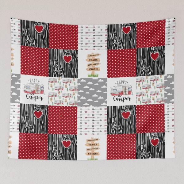 Item preview, Happy camper patter seamless designed and sold by JoycePruit.