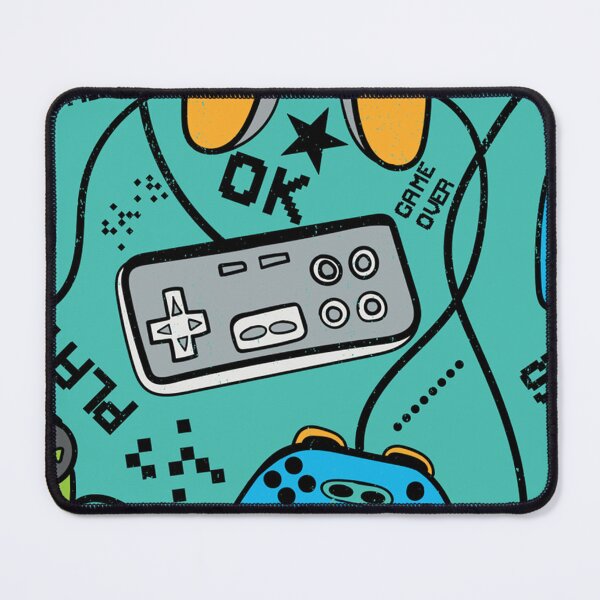 Item preview, Harmonious and bright pattern with gamepads designed and sold by JoycePruit.