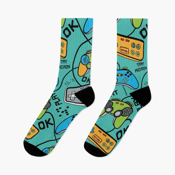 Item preview, Harmonious and bright pattern with gamepads designed and sold by JoycePruit.
