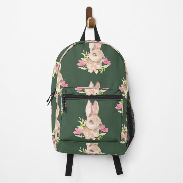 Item preview, Bunny rabbit with watercolour florals - Easter designed and sold by Ashleigh Fish.