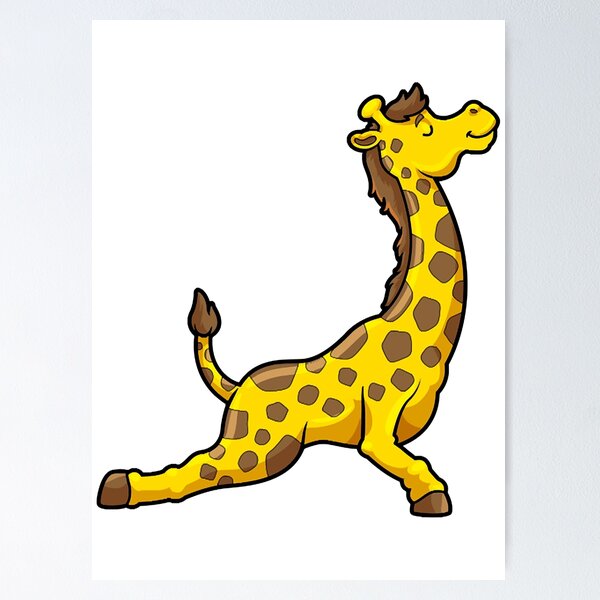 Foam Yoga Mat, Giraffe Lover Life is About Balance, Funny Meditation Mat, Cute  Yoga Lover Gift Idea, Cartoon African Giraffe, Thick Form Mat 