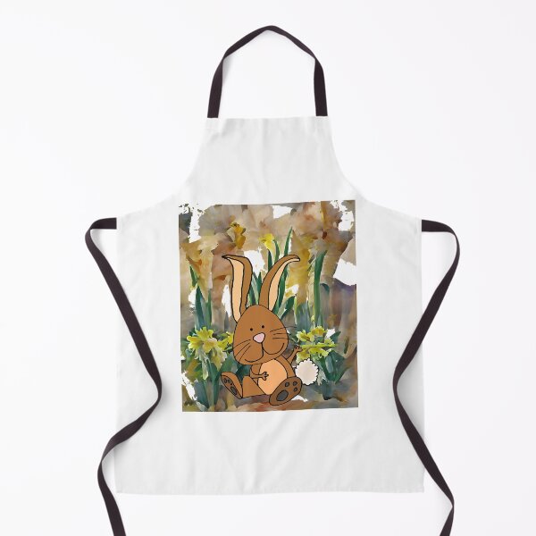 Item preview, Funny Bunny Rabbit and Daffodil Flowers Spring Art designed and sold by utanthanh40.