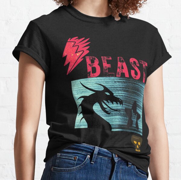 Salute Rock To With Fantasy Dragon Beast Classic T-Shirt