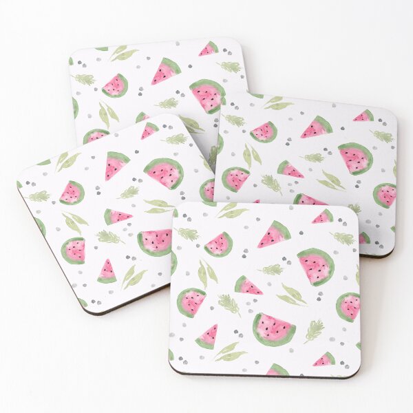 Item preview, Watercolour watermelon, cute pink and green designed and sold by Ashleigh Fish.
