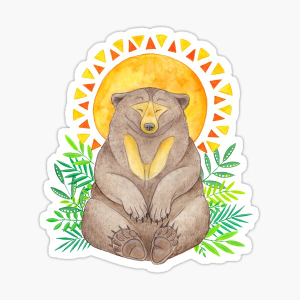 Sun Bear Sticker