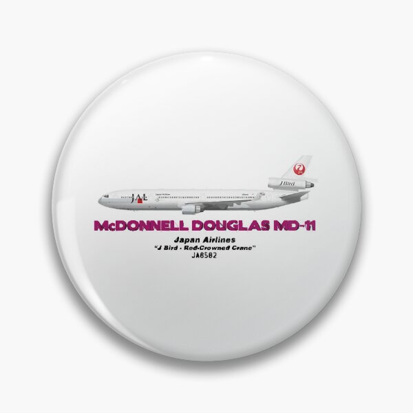 Item preview, McDonnell Douglas MD-11 - Japan Airlines J Bird - Red-Crowned Crane  designed and sold by nchithanh721.
