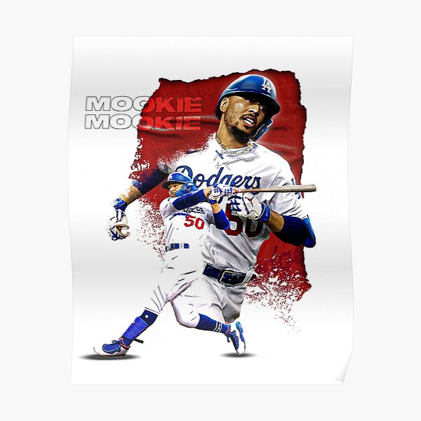 Mookie Betts Poster Canvas Frame, Kids Wall Decor, Baseball Fan, Man Cave  Gift for Him - Her, Black & White Sports Canvas Wall Art