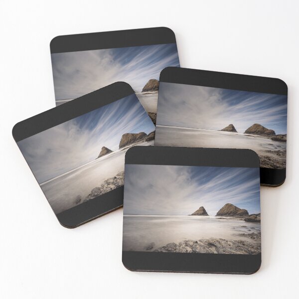 Item preview, Beach Rocks Long Exposure Canvas Print designed and sold by naturealvar.