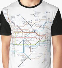 London Underground Tube Map of Anagrams Graphic T-Shirt