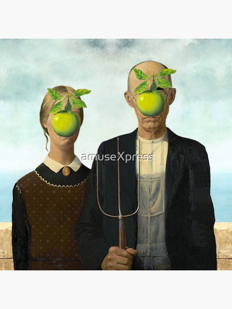 René Magritte Son of Man Parody Gothic Son