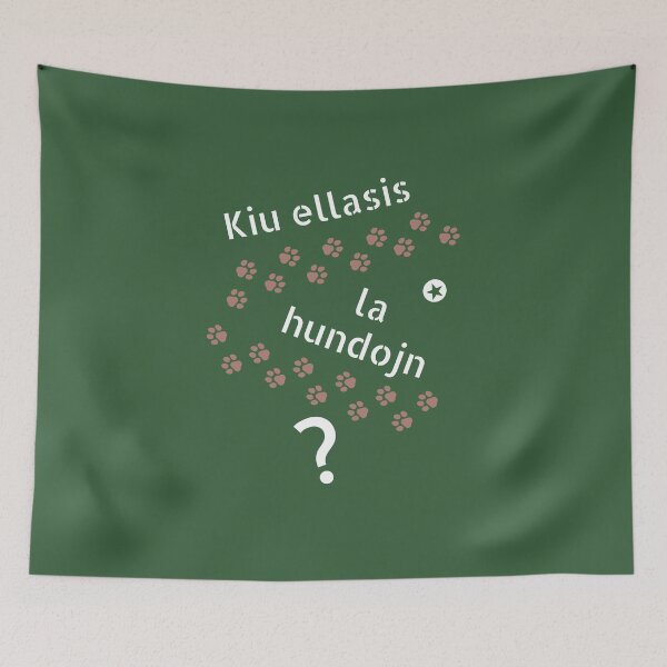 Item preview, Kiu ellasis la hundojn? designed and sold by Zebastjan Johanzen.
