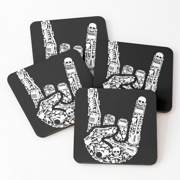 Item preview, Metal rock music hand illustration designed and sold by NakataRimen.