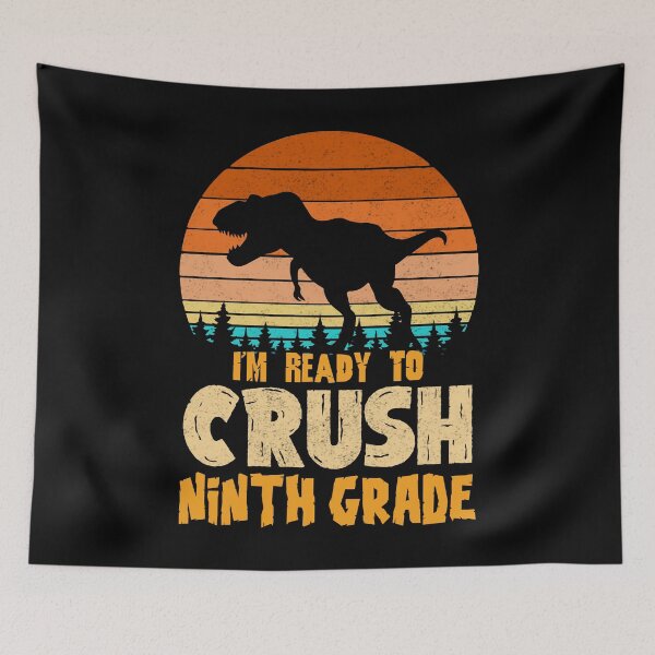 Item preview, I'm Ready To Crush Ninth Grade Dinosaur Back To School Kids designed and sold by designbychow.