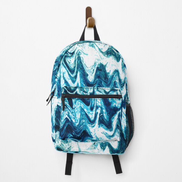 Item preview, Blue, Teal, Navy Blue, and White Waves Texture designed and sold by nimreninmu.