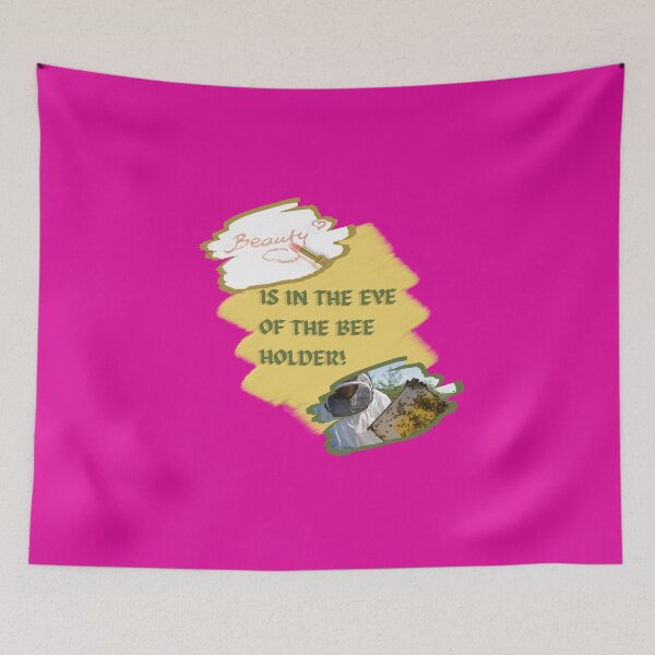 Item preview, Beauty is in the eye of the Bee holder Funny Design designed and sold by CoyoteGifts.