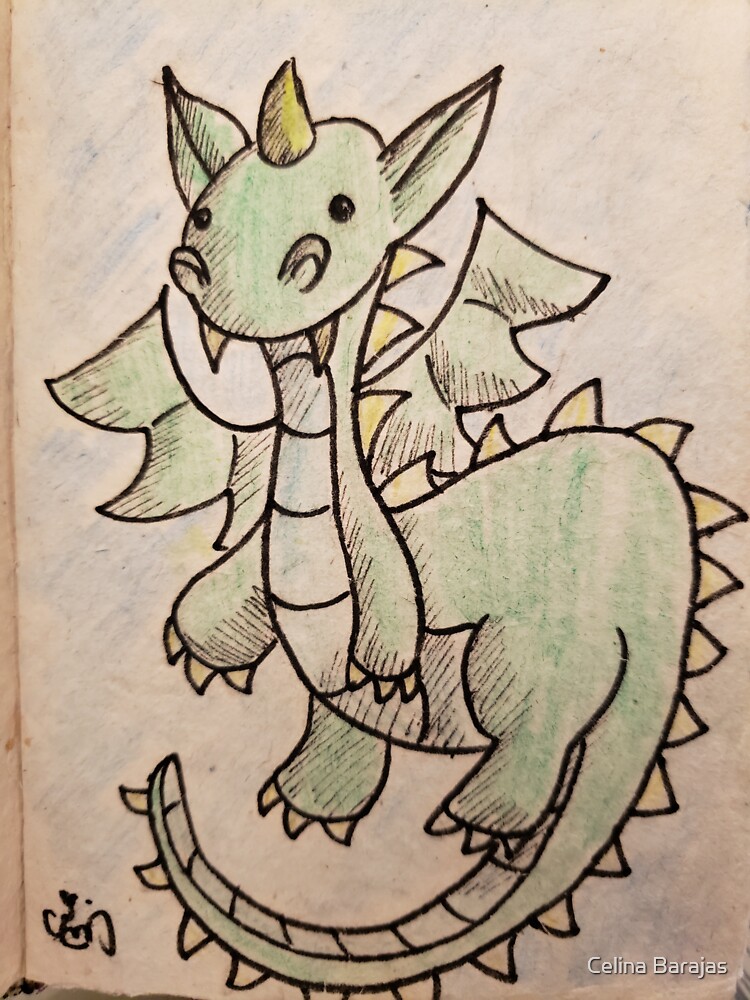 Thumbnail 3 of 3, Sticker, Unicorn Dragon designed and sold by celinabarajas.