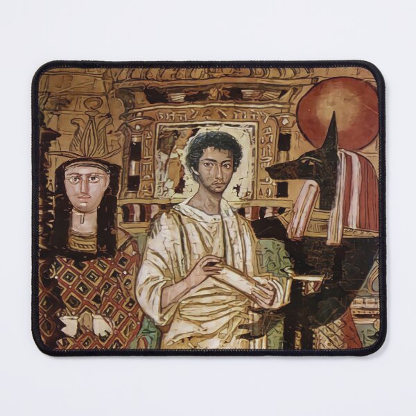 Item preview, Egyptian Greco-Roman Period funerary shroud, showing Anubis, Osiris and the deceased designed and sold by DotorEaon.