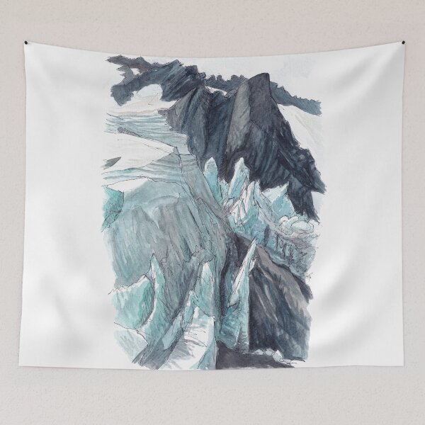 Item preview, Sefton Biv - Tewaewae Glacier Watercolour designed and sold by Tom Napper Design.