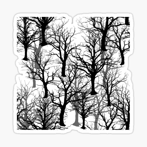 Black Trees - Twin Peaks Inspired Sticker